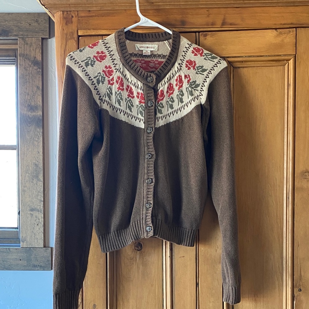 April Cornell all cotton sweater